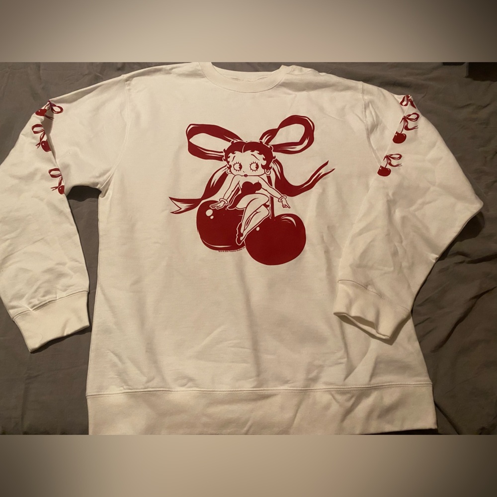 Betty Boop bow/cherry sweatshirt 🎀